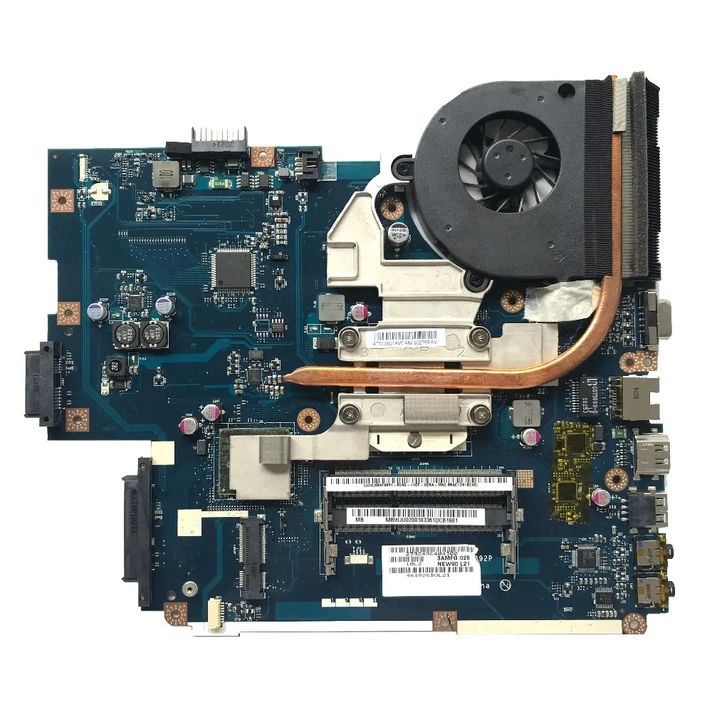 

For ACER 5742 5741 laptop motherboard With Heatsink MBWJU02001 HM55 PGA989 DDR3 NEW70 LA-5892P LA-5891P LA-5893P