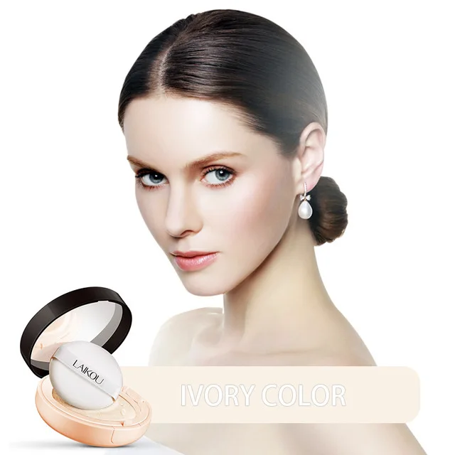 LAIKOU Air Cushion Foundation Cream консилер Солнцезащитный увлажняющий крем для безупречного отбеливания макияж Голая основа красоты лица макияж - Цвет: ivory 30g