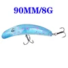 1Pcs Floating leech Minnow Fishing lure 90mm 8g Wobblers Crankbait Artificial Hard Bait Bass Lure Plastic Fish Fishing Tackle ► Photo 2/6