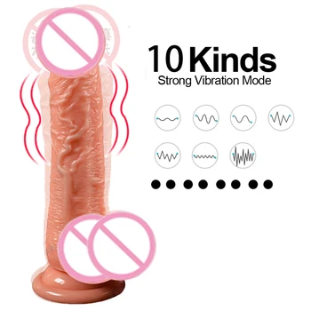 Wireless Remote Control Realistic Heating Big Dildo Vibrator Sex Toys For Women  Adult  G-spot Massager Masturbator Real Penis 3