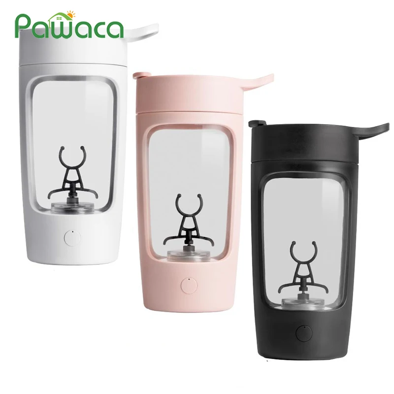 

650ML Portable Leakproof Electric Shaker Bottle USB Rechargeable Protein Powder Shaker Mixer Cups Water Bottle for Sports Gym
