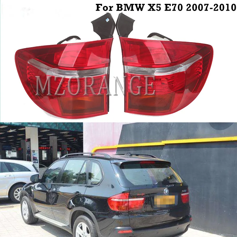 MZORANGE 1 шт. внешний задний светильник для BMW X5 E70 2007-2010 светодиодный задний тормозной светильник красный белый цвет задний фонарь без объектива