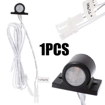 

1 Pcs Plastic 152cm Mini DC 12V 2A Infrared PIR Motion Sensor Switch Body Sensor Module LED Strip Sensor Switches