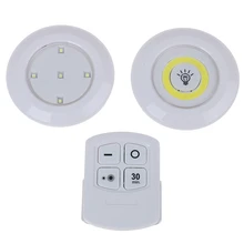 LED Under Cabinet Light COB Lamp Dimmable Remote Control Wireless Lights Supply