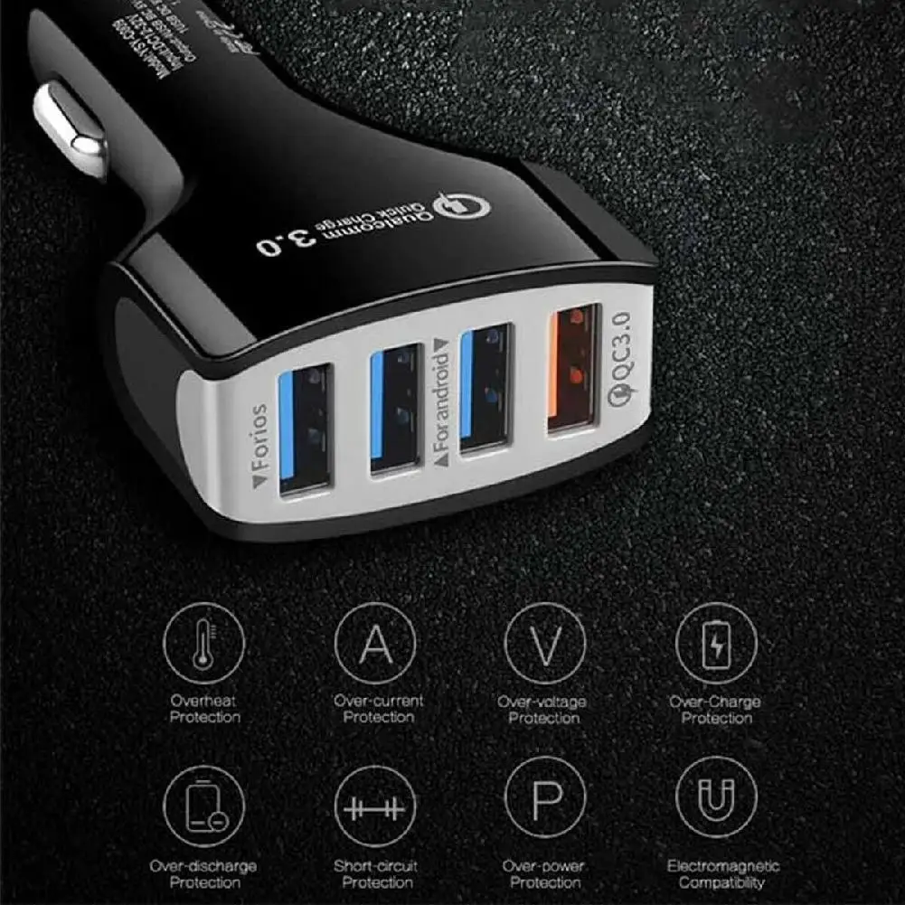 Kuulee Fast 3,0 type C USB-C зарядное устройство для автомобиля кабель для huawei P30 P20 Pro