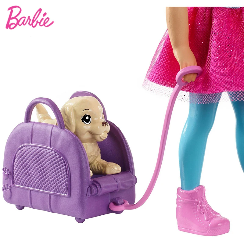 Барби бренд Челси кукла чемодан модная игрушка щенок аксессуары Мини подарок на