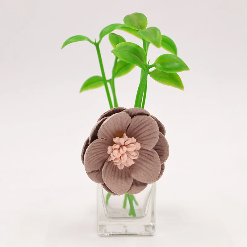 Car liquid perfume Auto air conditioning Vent Outlet Air Freshener Fragrance Aromatherapy Diffuser Accessories - Color Name: Korean powder