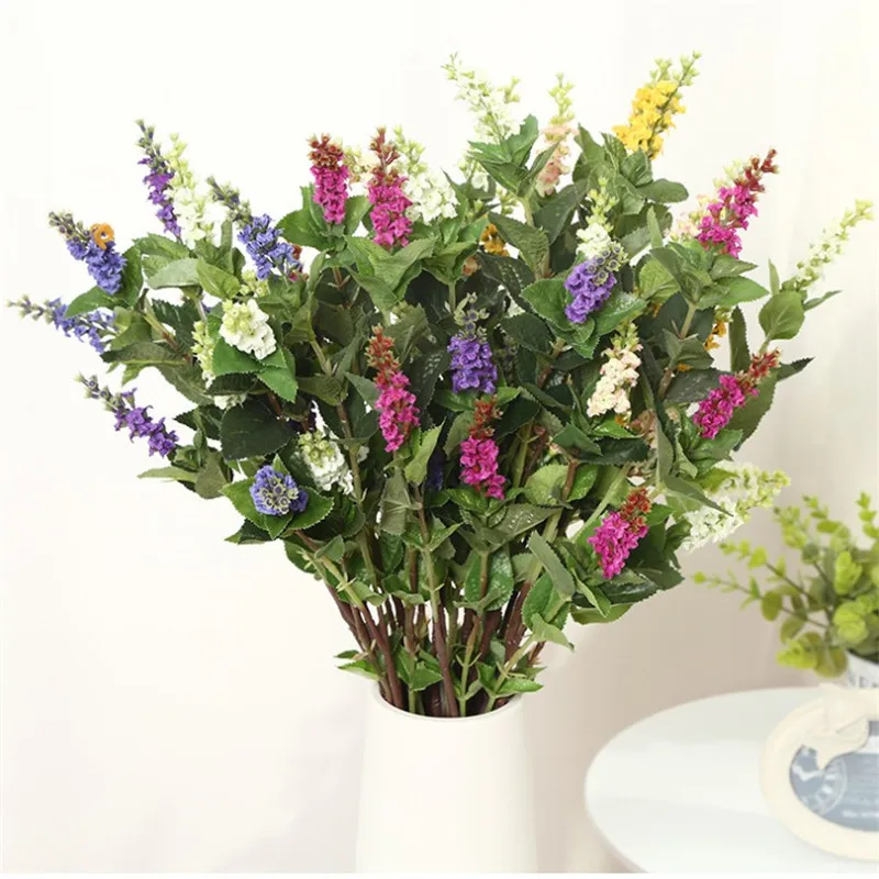 10 шт. поддельные Лавандовые длинные стержни (3 стеблей/шт) лавенты длиной 29 92 дюйма