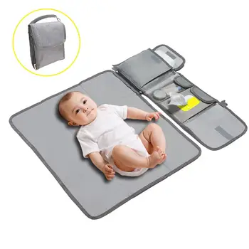 

Baby changing mat Waterproof Mummy bag Baby stroller portable diaper changing pad Changing Diaper Clutch for Camping Travel