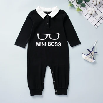 

kids baby Spring Autumn Clothing Baby Kids Boys Infant letter Romper Jumpsuit Long Sleeve toddler Clothes Outfits 0-3Y