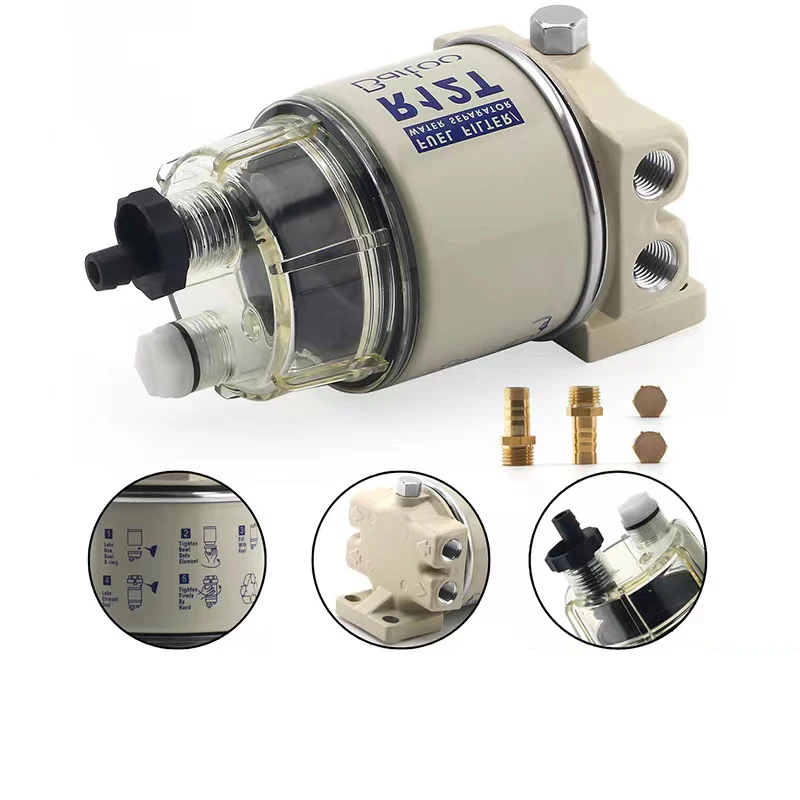 Топливный/Водяной сепаратор R12T дизельный двигатель для Racor 140R 120AT S3240 NPT ZG1/4-19