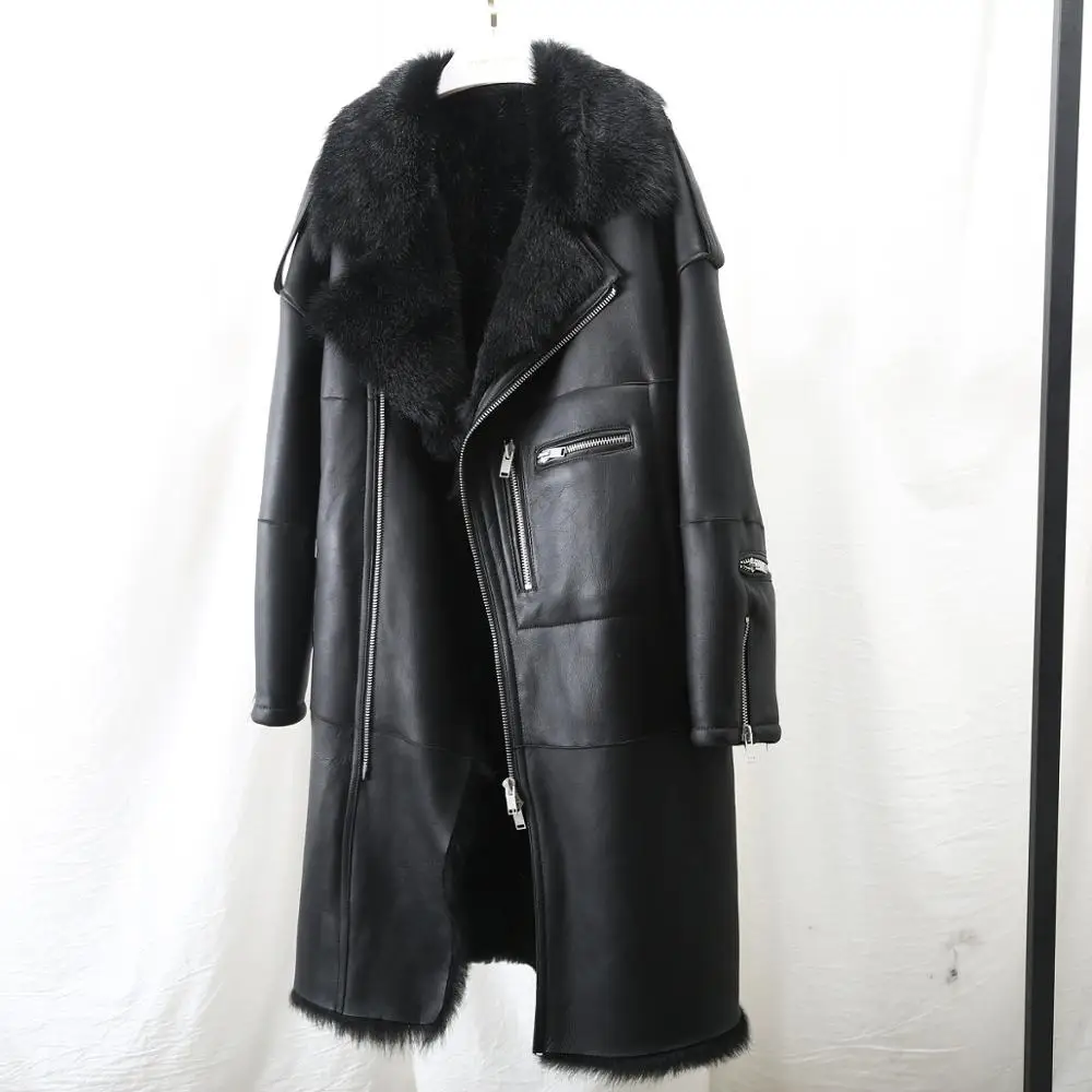 Maylofuer, длинная натуральная овчина, кожаная куртка, Женское пальто, натуральный мех, пальто для зимы, для женщин, Тоскана, шерсть, локомотив, костюм черного цвета
