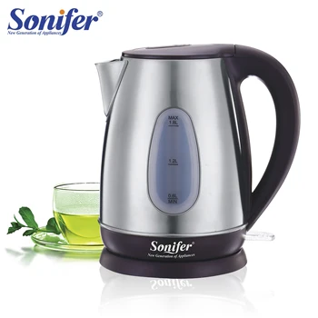 

1.8L Stainless Steel Electric Kettle 1850W Household Quick Heating Electric Boiling Teapots Pot Button Open Lid 220V Sonifer