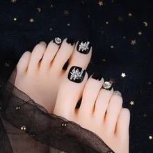 С бриллиантами поддельные ногти на ногах патч маникюрная палочка полностью законченный продукт decontructable носимые водонепроницаемые Long-lasti