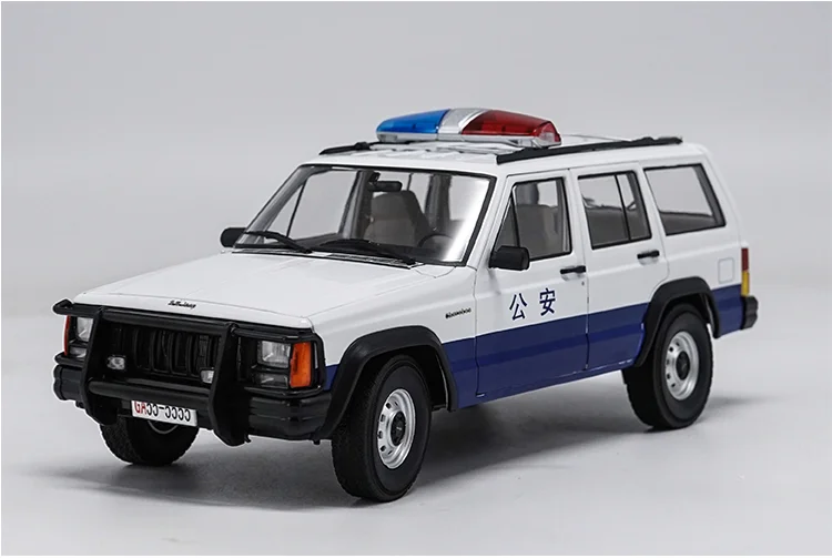 Оригинальные, фабричные, по цене производителя, 1:18 Beijing Jeep 2500 Jeep Cherokee Классическая Металлическая Модель полицейской машины, платья для дня рождения, подарок на год, коллекция