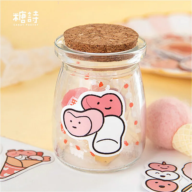 1 шт. стикер для канцелярских товаров Kawaii Sweet Food клейкая бумага красивый этикеток