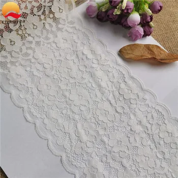 

E2246 16cm nylon festoneado elastic lace suitable for clothing DIY sewing accessories applique elastic lace fabric