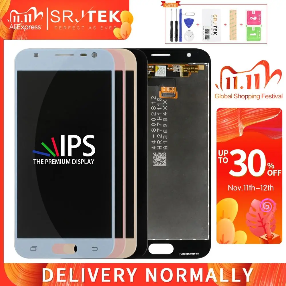 ЖК дисплей IPS J330FN J330F для Samsung J330 стекло сенсорный дигитайзер Galaxy J3 Pro 2017 рамка