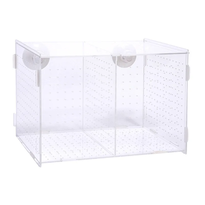 Коробка для размножения аквариума акриловый ящик инкубатора Прозрачная Круглая