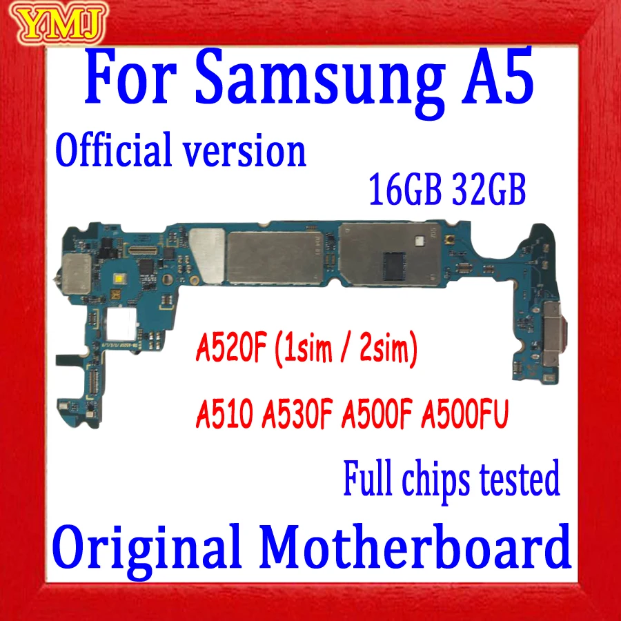 Материнская плата для Samsung A5 A520F A530F A510F A500F A500FU A5000 европейская версия оригинальная