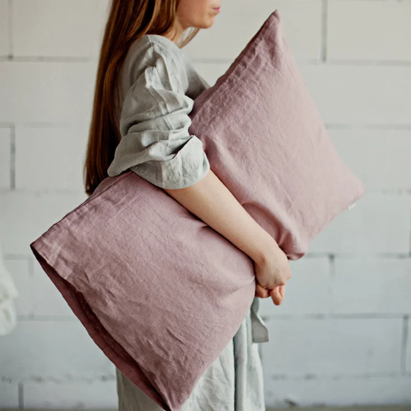 

Washable Linen Pillow Case Cover Protector Car Sofa Throw Cushion Cover Flax Pillow Slip Home Decor 18.90\\'\\'x29.13\\'\\'