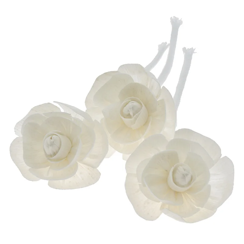 2PCS Flower Shape No Fire Absorbent Aromatherapy Rattan for Reed Diffuser Replacement DIY Home Room Bathroom Decoration