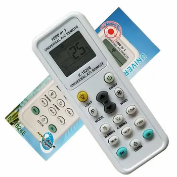 Universal Air Conditioner Remote Control With Light 1028E English Version Universal A/C Remote Control universal infrared remote control for cell phone tv air conditioner green purple