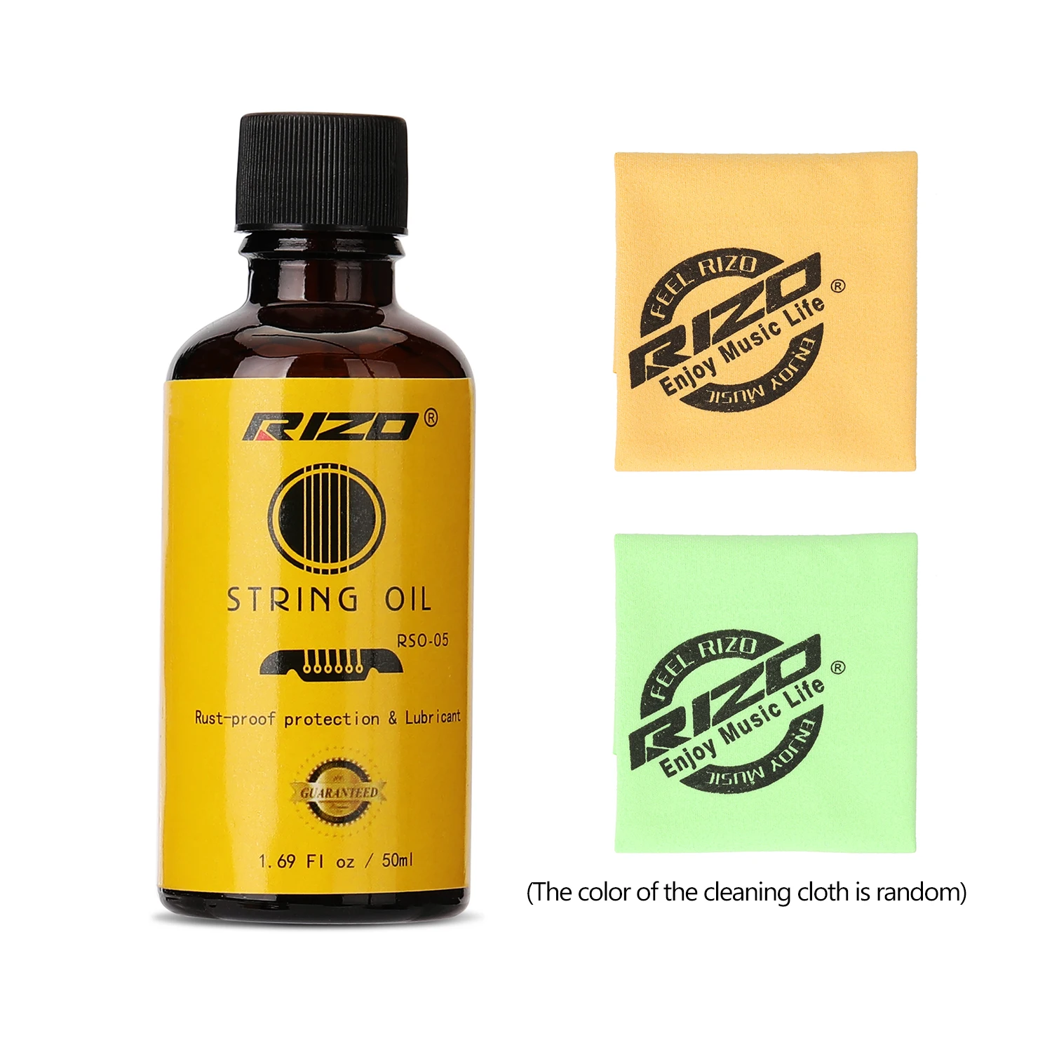 String Duster Cleaner Conditioner Oil with Cleaning Cloth Guitar Strings Polish Scrubber