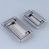 1 PCS 11.1cm x6.9cm Metal Rectangle Shaped Recessed Folding Pull Handle Grip ► Photo 1/5