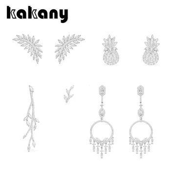 

Kakany New Original 1: 1 High Quality Fringed Pineapple Pineapple Olive Leaf Earrings To Make Fashionable Women's Accessories