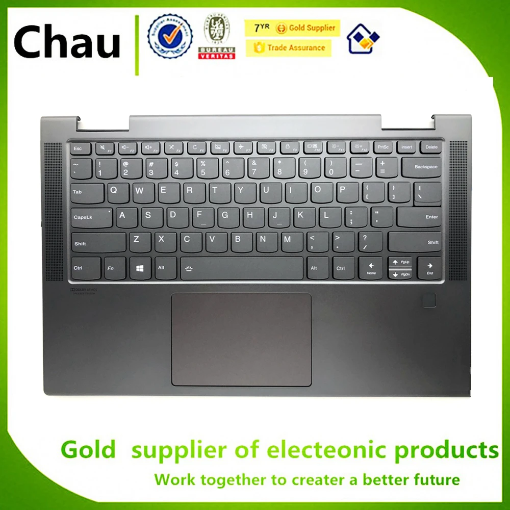 100% Новинка для Lenovo YOGA C740-14 C740-14IML верхний чехол Подставка рук US клавиатура