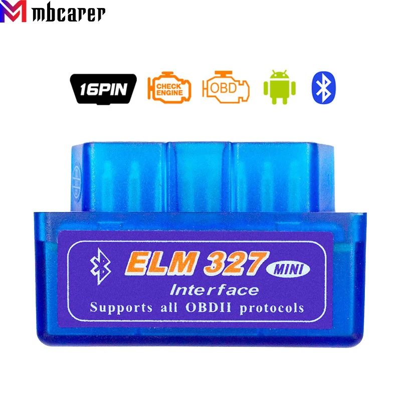 EIM327 Bluetooth-compatible OBD2 V2.1 EIM 327 V 2.1 OBD 2 Car Diagnostic-Tool Scanner OBDII Adapter Auto Diagnostic Ferramentas |