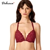 DOBREVA Women's Floral Front Closure Bra Lace Back Padded Push Up Underwire Bralette  B C D DD cup ► Photo 1/6