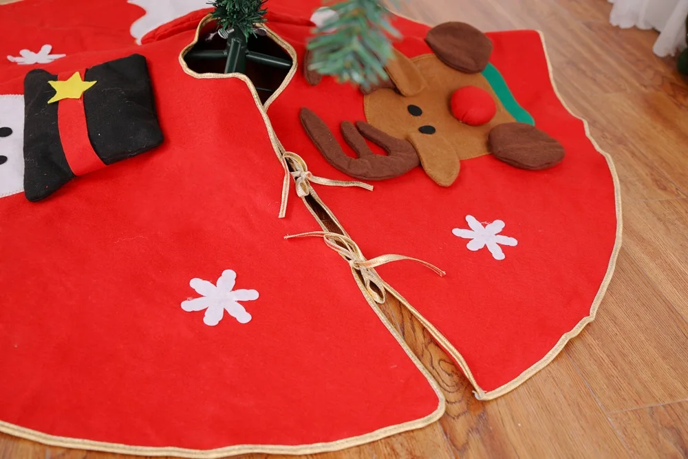 Рождественская юбка 100 см, рождественская елка, украшение, рождественский подарок, сцена, Xsmas елки, Skrts Adornos Grandes Arbol Navidad