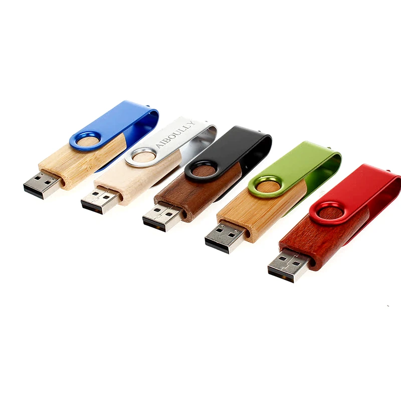 XIWANG поворотный деревянный USB флеш-накопитель 2,0 4 GB 8 GB 16 ГБ, 32 ГБ, 64 ГБ поворачивающийся металлический корпус настраиваемый логотип компании