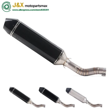 

GSXR1000 GSX R1000 GSXR 1000 Modified Middle Link Pipe Slip On Full System motorcycle Exhaust For suzuki GSXR1000