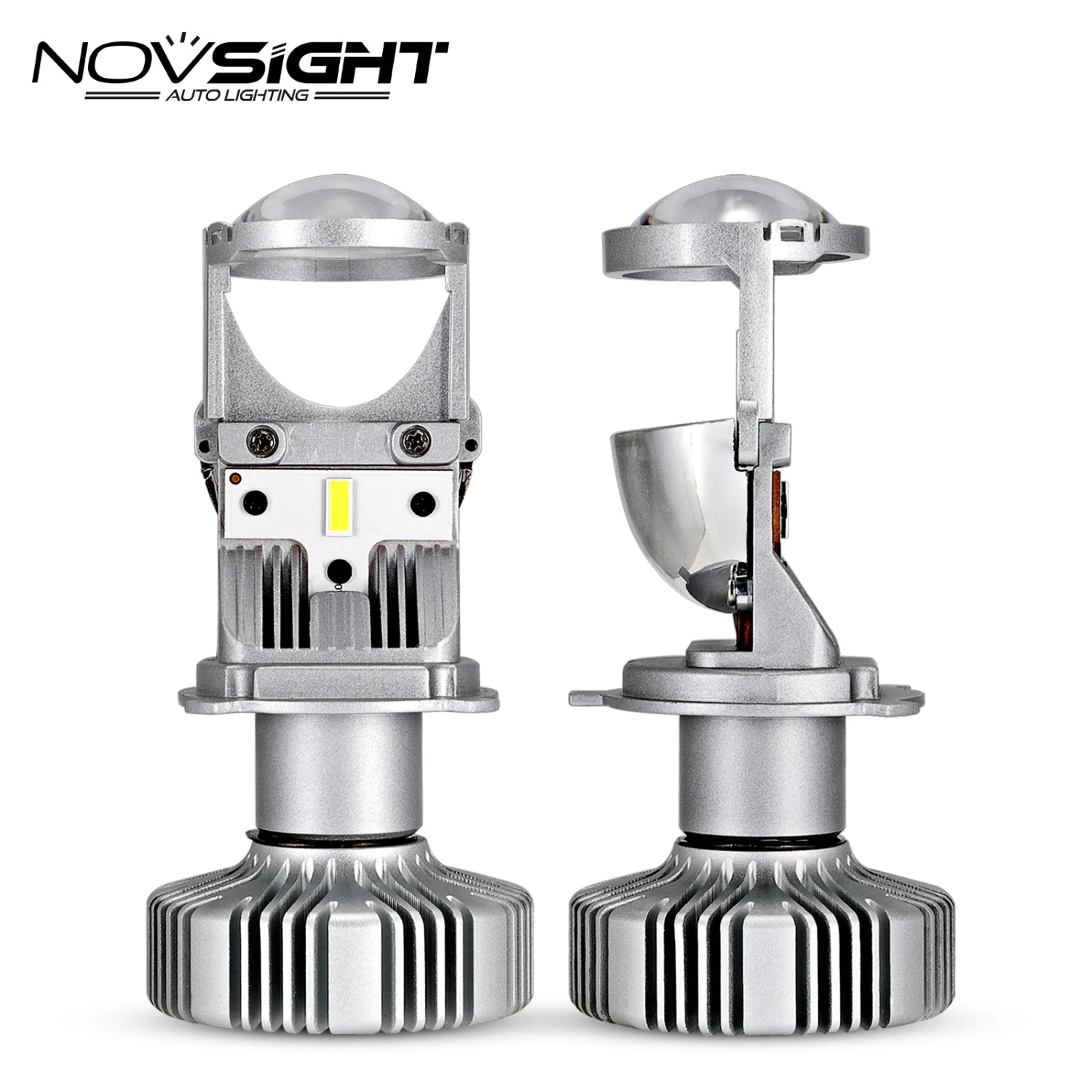 NOVSIGHT Mini H4 LED Canbus автомобильная лампа дневного света 80 Вт 12000 лм комплект для