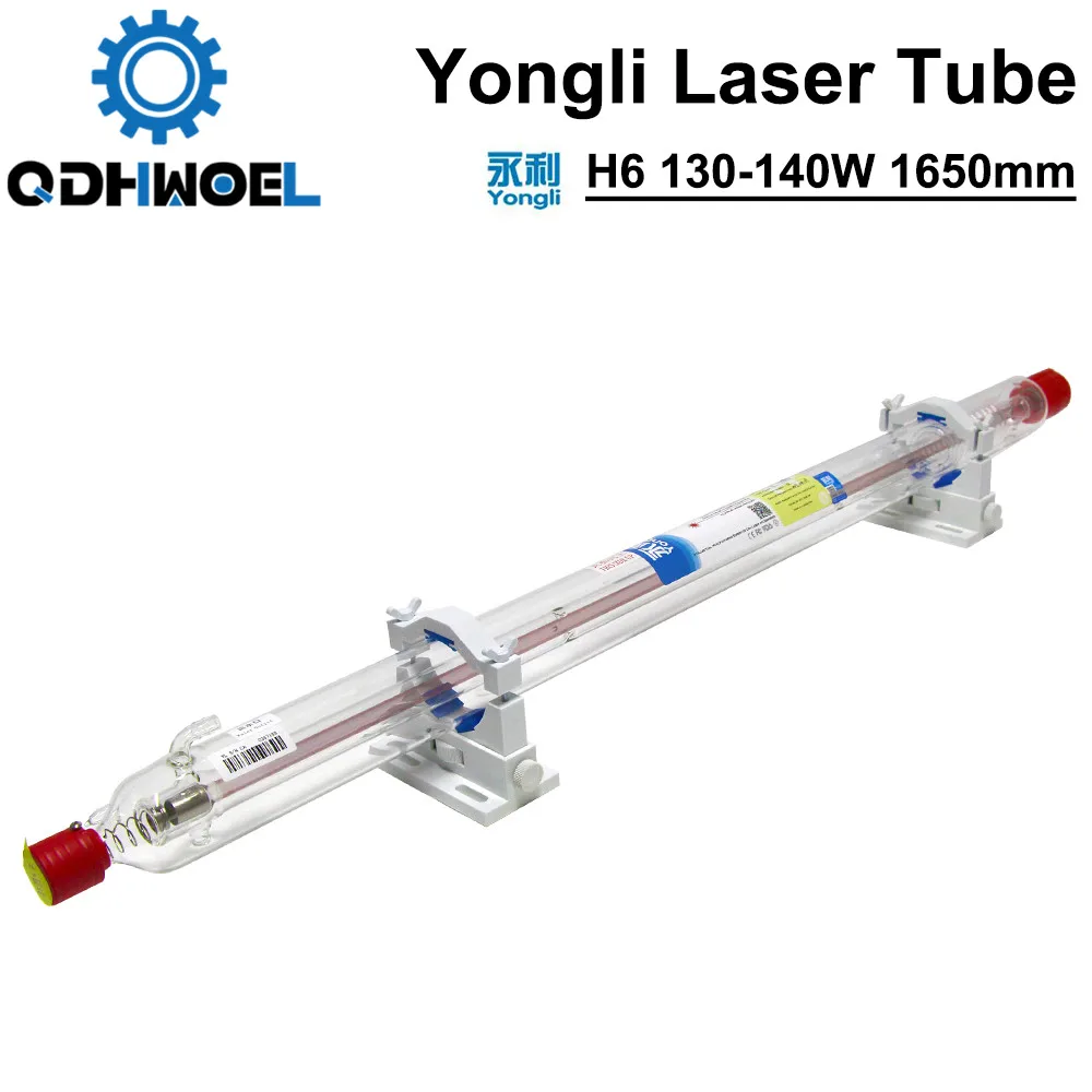 Yongli H серии H6 130 140 Вт CO2 длина лазерной трубки 1650 диам. 70 мм деревянная коробка
