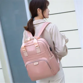 

New 2020 Fashion Women Backpack Anti-theft Bag Travel Waterproof Backpacks Laptop Rucksack Large Capacity Business Leisure Bag