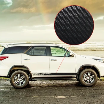 

Car Sticker Fit For TOYOTA FORTUNER SUV Splash Mud Stripe Car Body Sticker Side Door Racing Vinyl Graphics Car Decals Custom