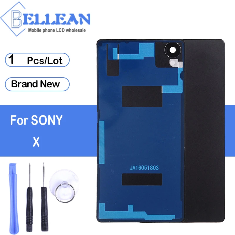 

Dinamico F5122 Plastic Battery Cover For Sony Xperia X Back Cover F5121 Battery Back Cover Housing Rear Glass Door Case+Tools
