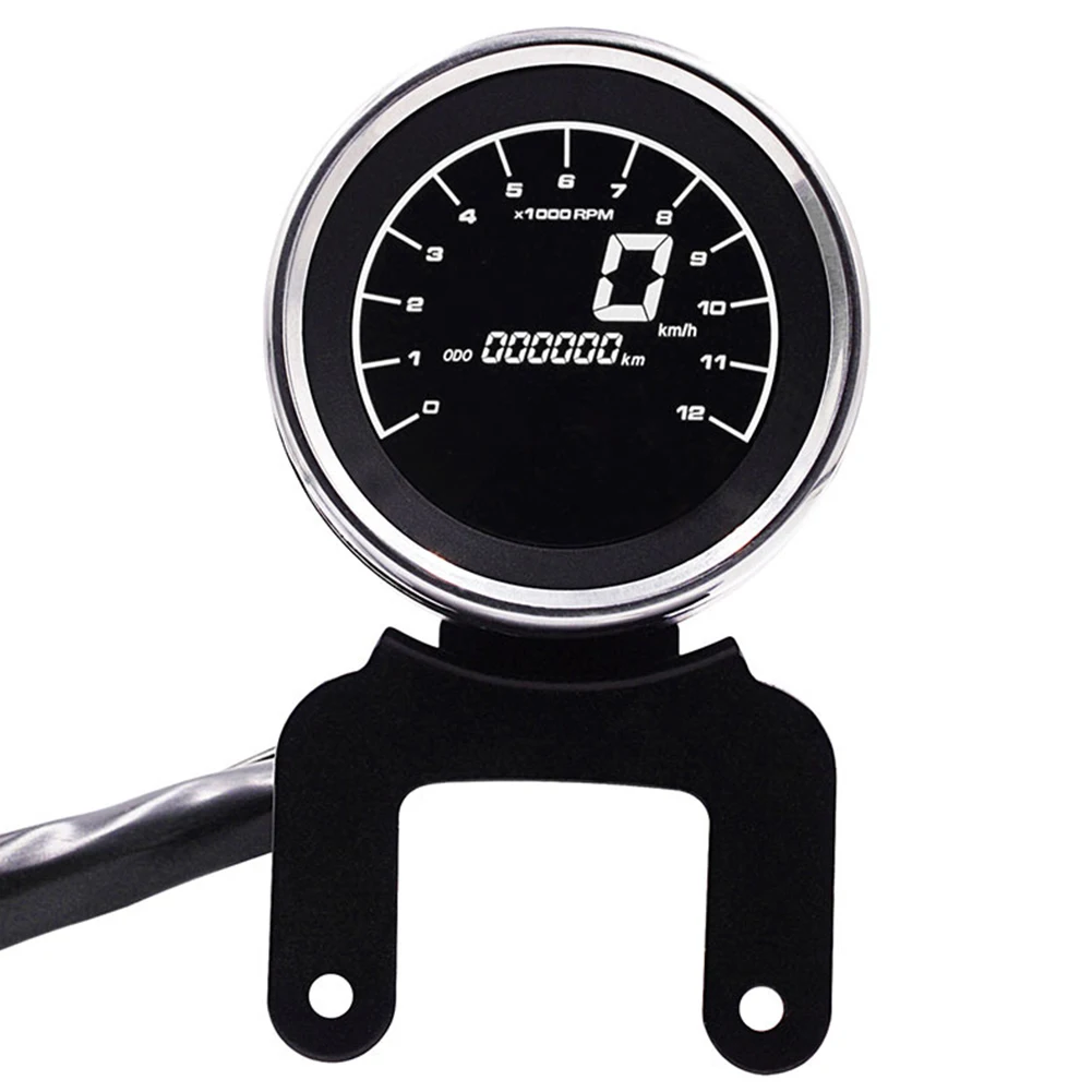

Speedometer Motorcycle Waterproof LED Light Digital Multifunction Practical Tachometer LCD Display Sealing Temp Replacement