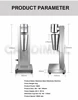 CANDIMILL Milkshake Stirring Machine Coffee Drink Milk Foam Mixer Blender Stainless Steel Bubble Milk Shake Maker 3