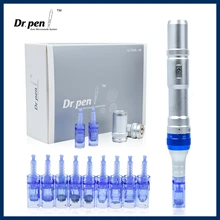 

New Professional Microneedling Derma Pen Dr Pen Ultima A6 Kit with 12 Pcs Needle Cartridges Home Beauty Device Skin Care Tool