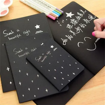

Painting Graffiti Softcover Sketchbook Diary For Drawing Black Paper Sketch Book Notebook Office School Supplies Gift