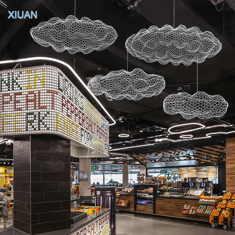 Floating Cloud Lamp Pendant Lights For Hotel Restaurant Office Bar Lighting Art Design Suspended Light LED Luminaire pendant lights pendant lamp vintage pendant lights