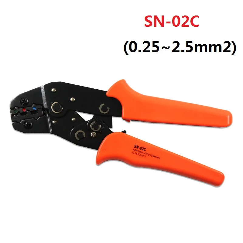 Electrical Crimping Tools SN-02C Pliers 0.25~2.5mm2 for Insulated Terminals