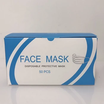 

50pc Face Masks Disposable 3 Layers Dustproof Mask Facial Protective Cover Masks Set Anti-Dust Anti-fog anti-virus Salon Earloop