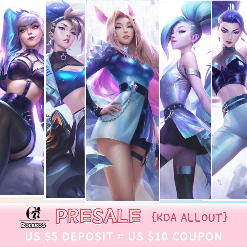 [Предварительная продажа] ROLECOS 2020 LOL KDA полный косплей костюм Серафин Косплей Ahri