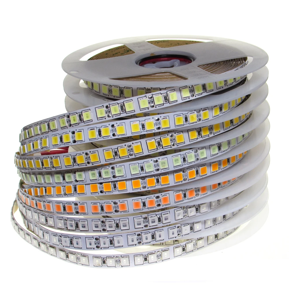 5054 SMD DC 12V Светодиодные ленты светильник 60 120 светодиодов/m Водонепроницаемый